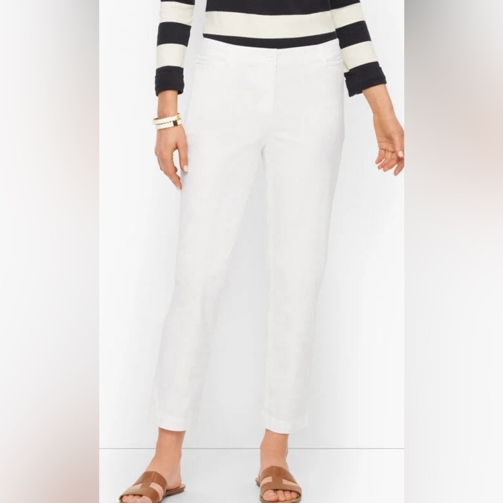 Talbots Heritage White Ankle Length Pants